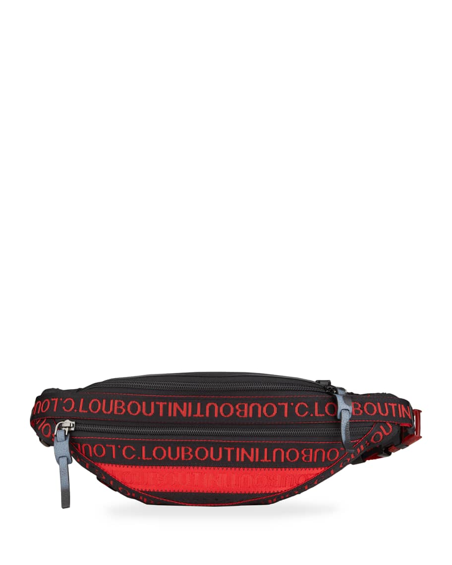 Christian Louboutin Men s Paris NYC Logo Belt Bag Neiman Marcus