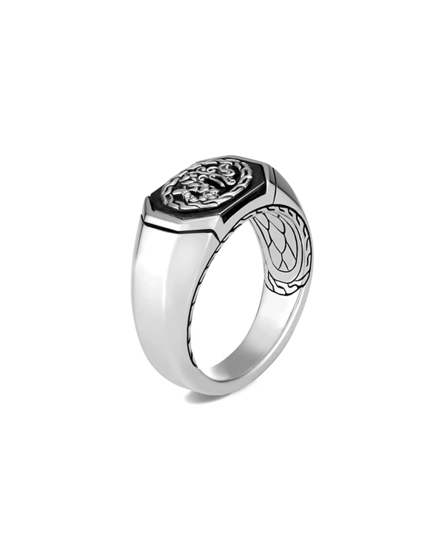 John Hardy Men's Legends Naga Octagonal Signet Ring, Size 9-10 | Neiman ...
