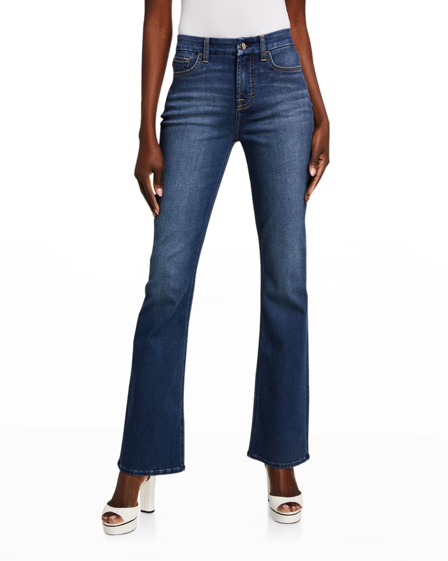 Jen7 High-Rise Slim-Fit Boot Cut Jeans | Neiman Marcus
