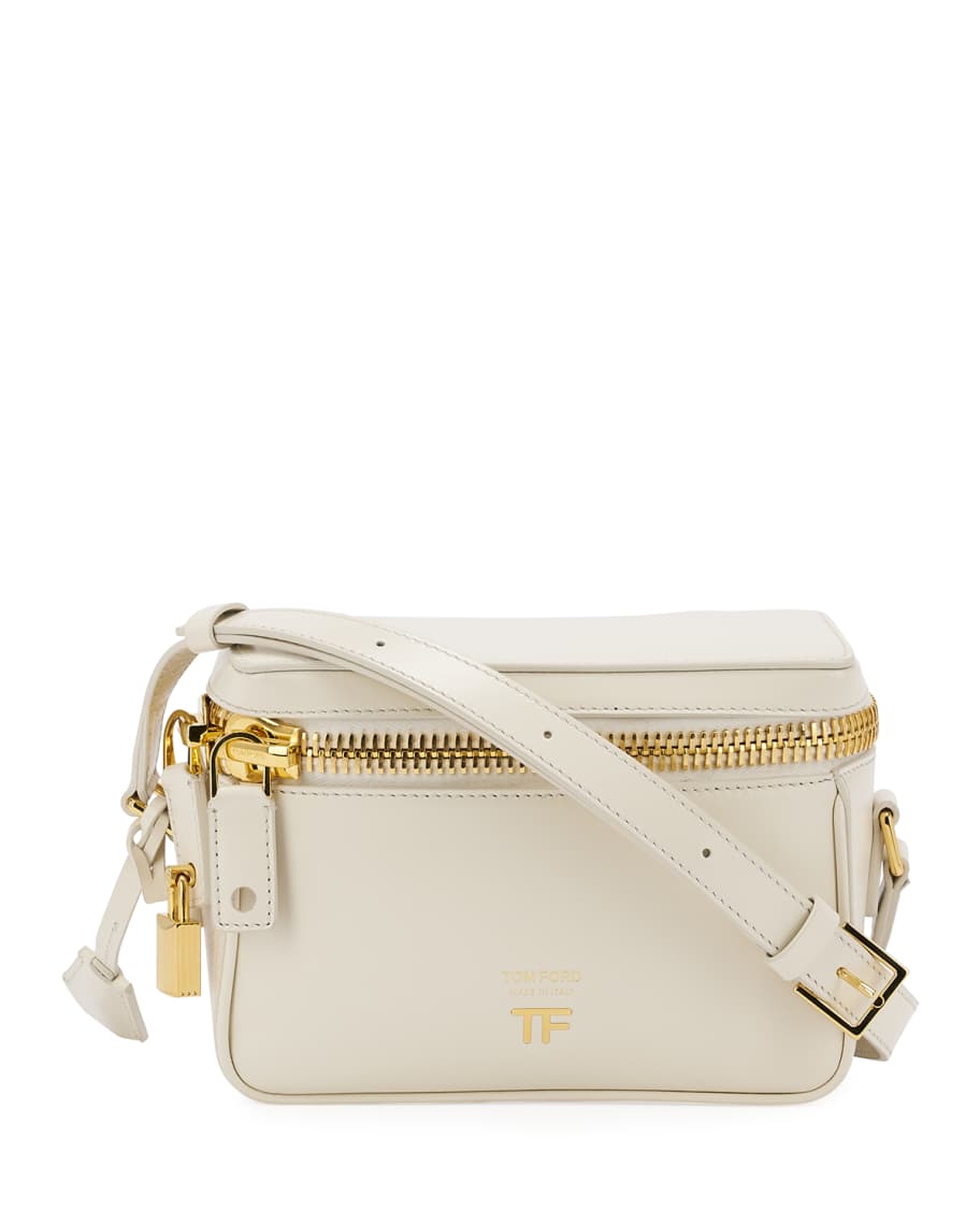 TOM FORD Metro Small Soft Leather Box Shoulder Bag with Golden Hardware ...