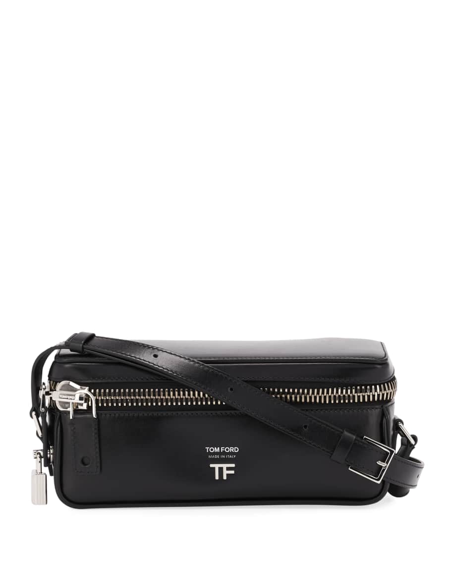 TOM FORD Metro East-West Soft Leather Box Shoulder Bag | Neiman Marcus