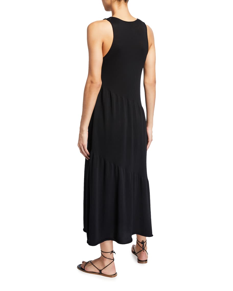 Vince tiered tank midi dress clearance