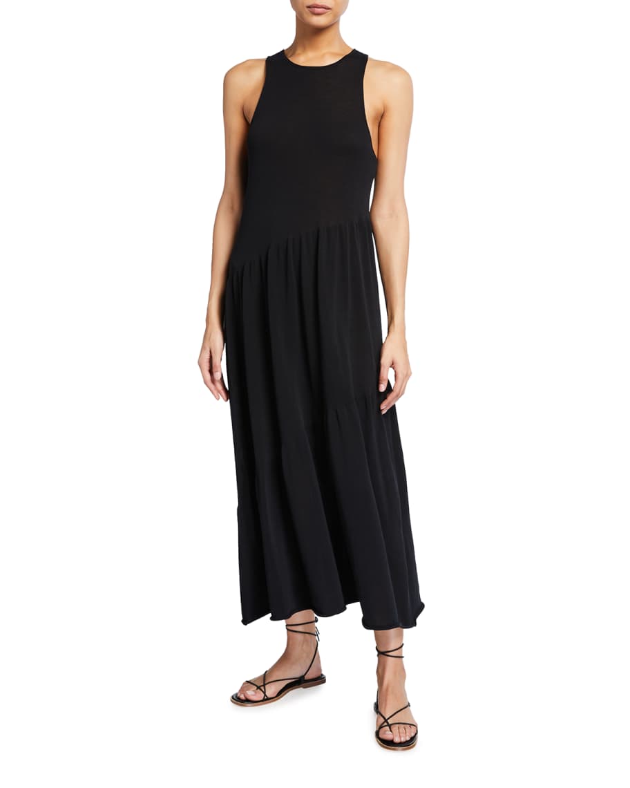 Vince Tiered Tank Midi Dress | Neiman Marcus