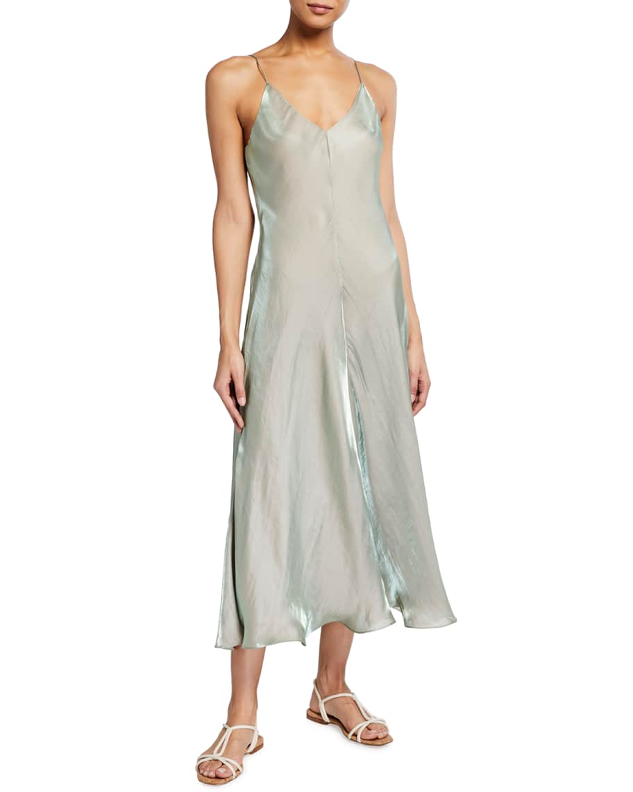 Iridescent slip dress new arrivals