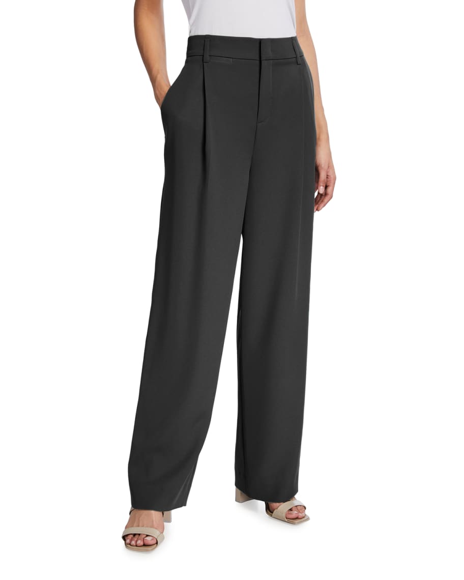 Vince WideLeg Pleated Trousers Neiman Marcus