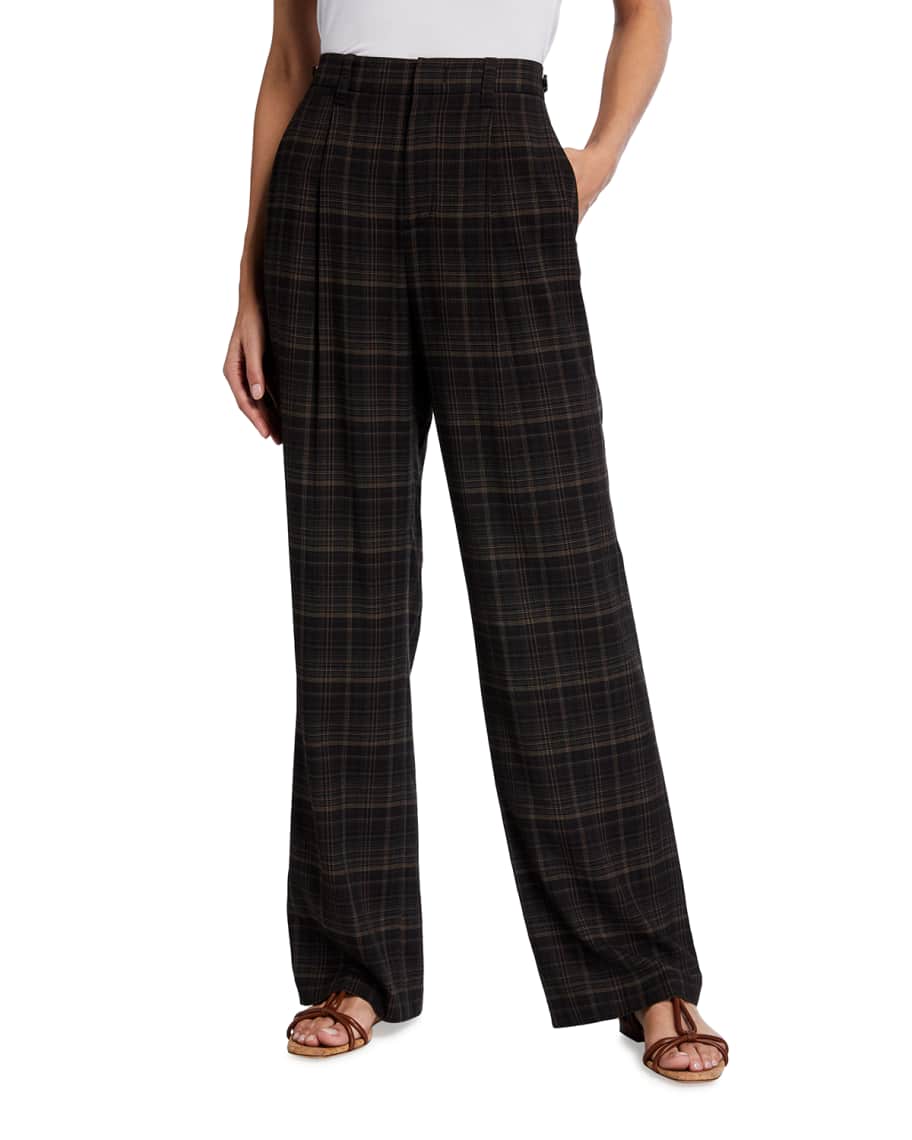Vince plaid pants hot sale