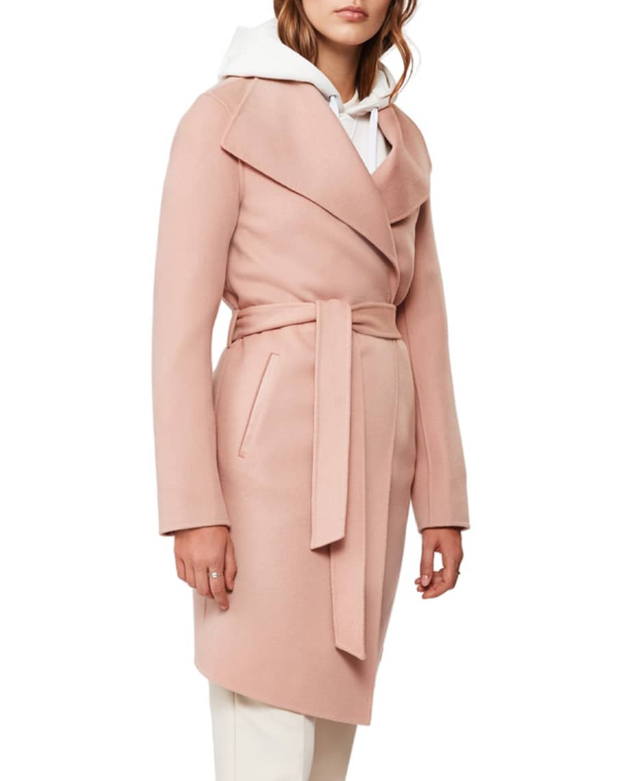 Mackage laila wool 2025 wrap coat