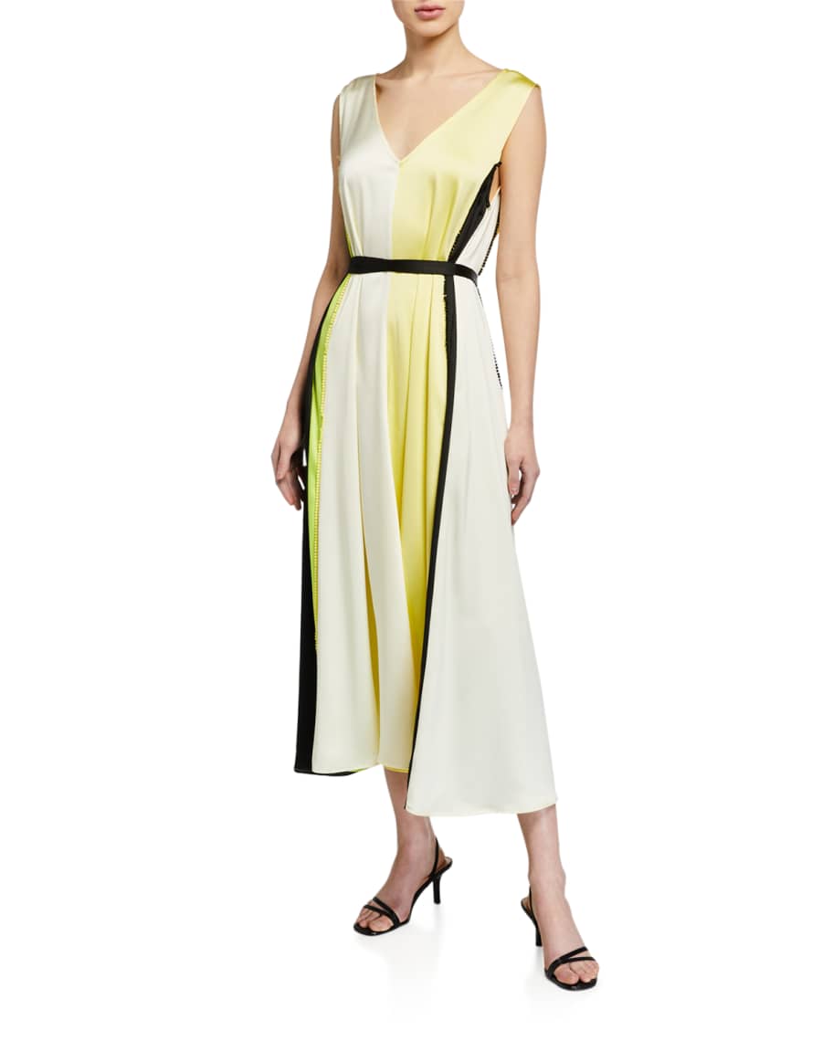Stifte bekendtskab lineal Reklame Stine Goya Yara Colorblock Satin Dress | Neiman Marcus
