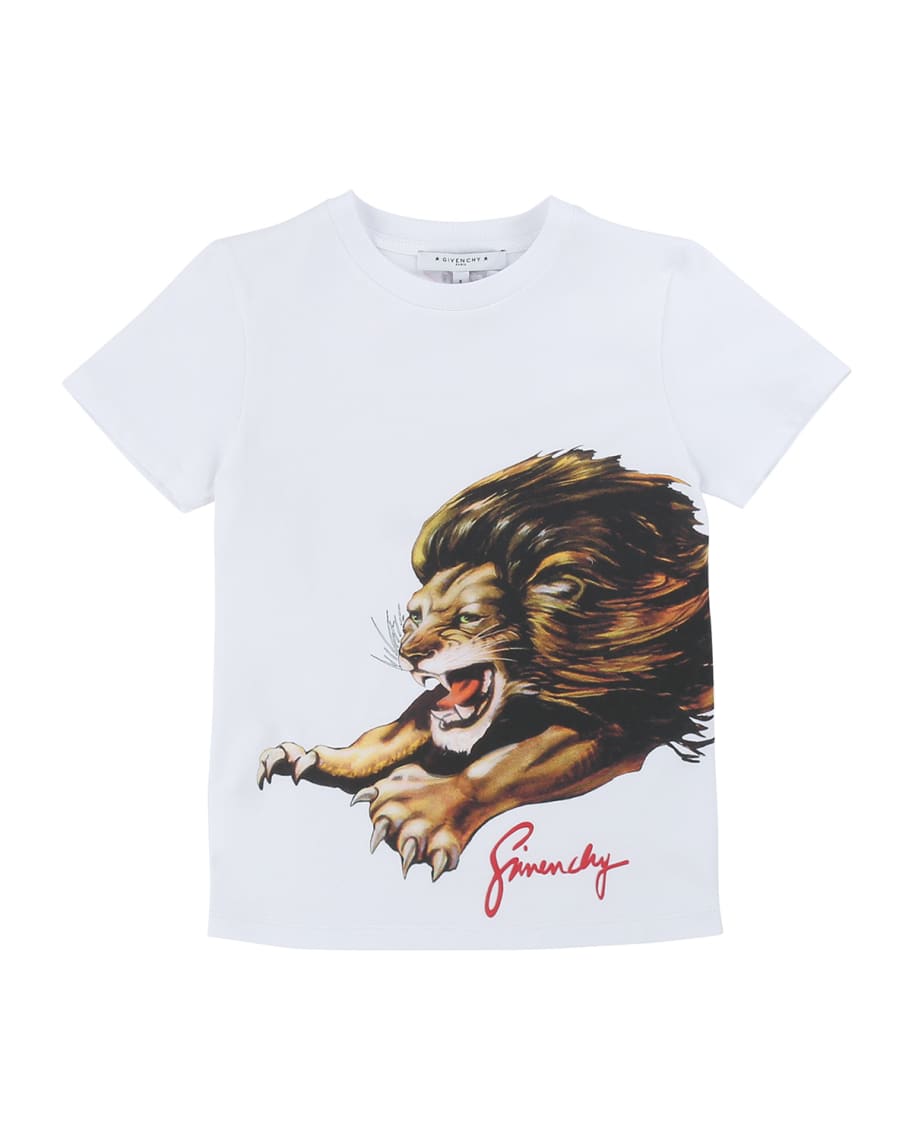 Givenchy Boy's Lion Graphic Mini Me T-Shirt, Size 6-10 | Neiman Marcus