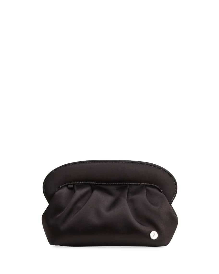 Hayward Ballou Ruched Satin Clutch Bag Neiman Marcus