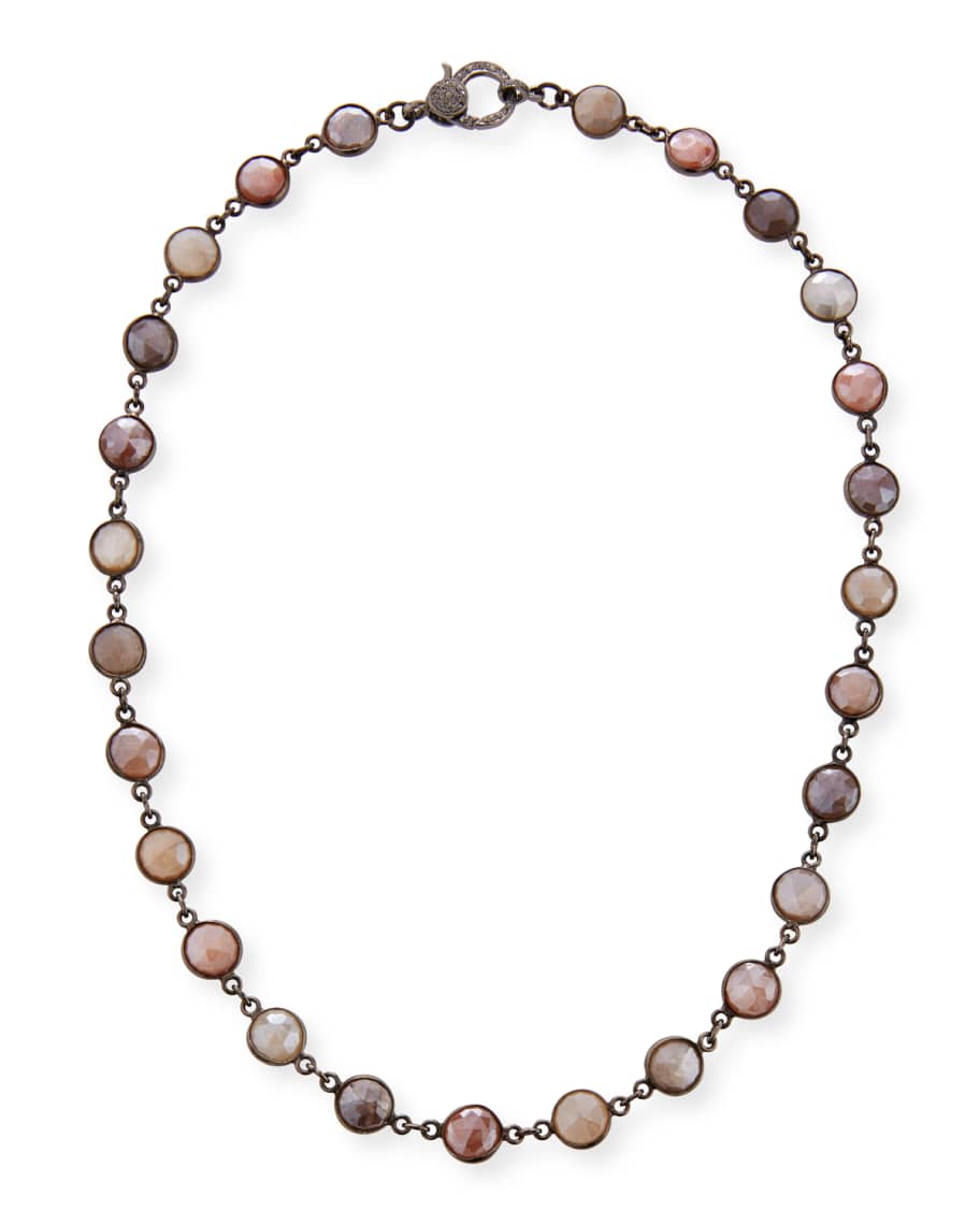 Margo Morrison Mystic Moonstone Slice Necklace | Neiman Marcus