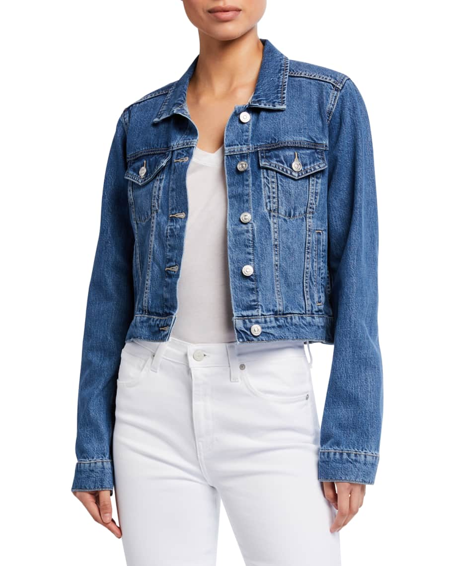 PAIGE Vivienne Relaxed Denim Jacket | Neiman Marcus