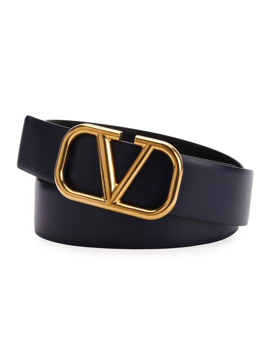 Shop Valentino Garavani VLogo Python Belt
