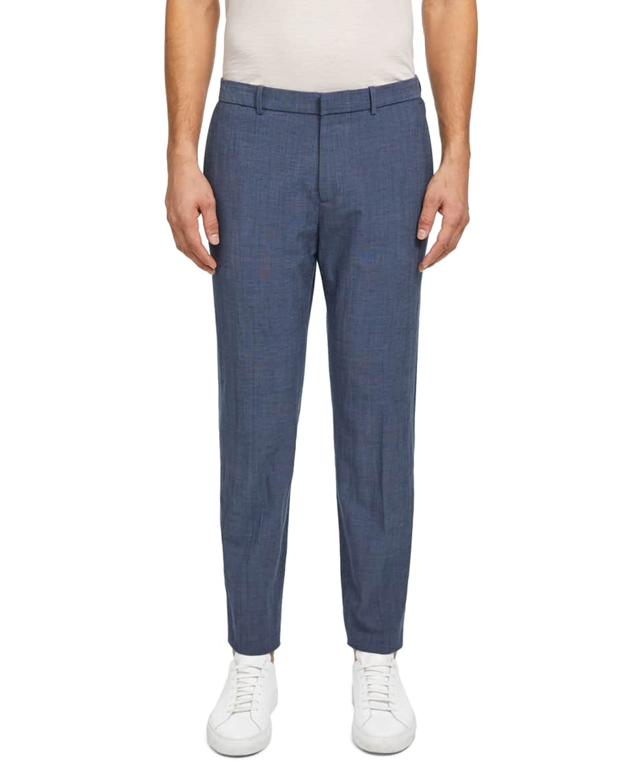 Theory Men's Curtis Delor Straight-Leg Pants | Neiman Marcus