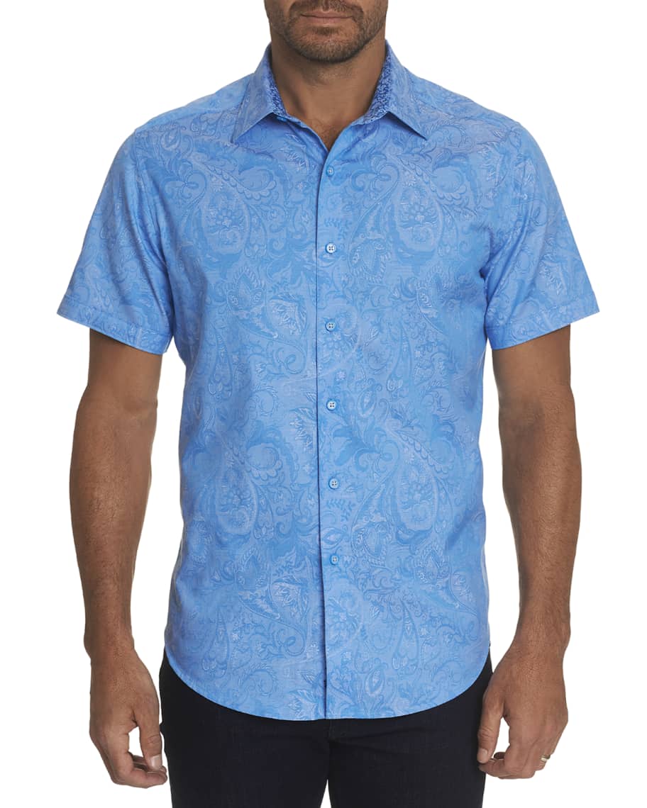 Robert Graham Men's Andretti Paisley Short-Sleeve Sport Shirt | Neiman ...