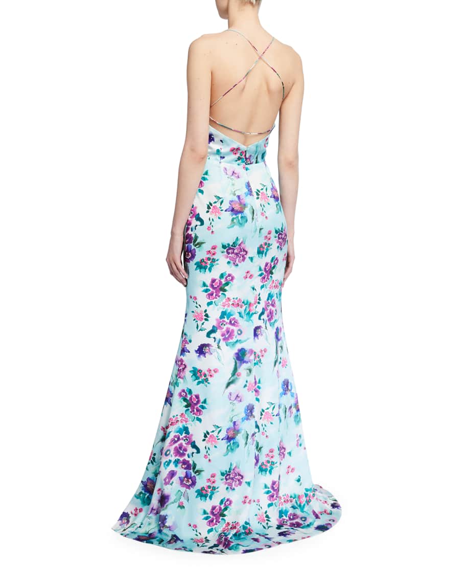 love by theia floral gown