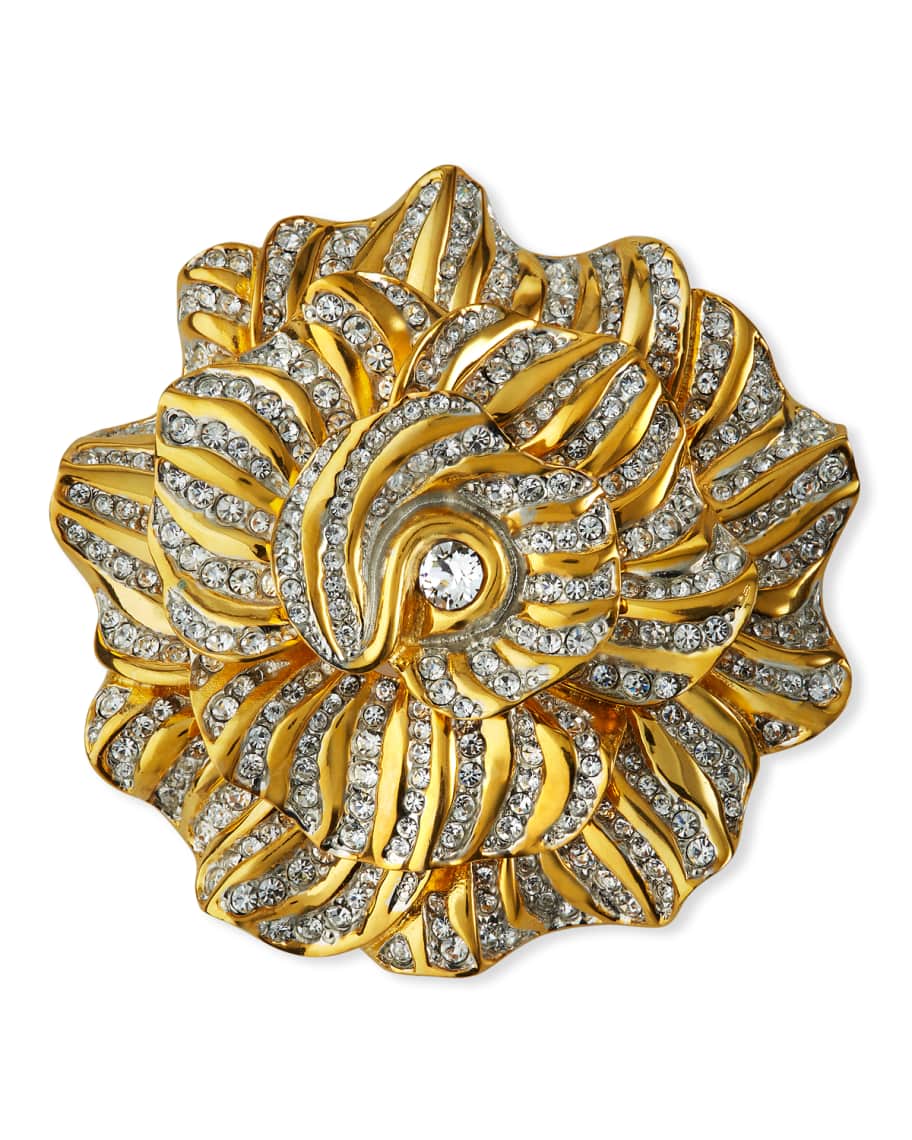 Kenneth Jay Lane Rhinestone Flower Pin | Neiman Marcus