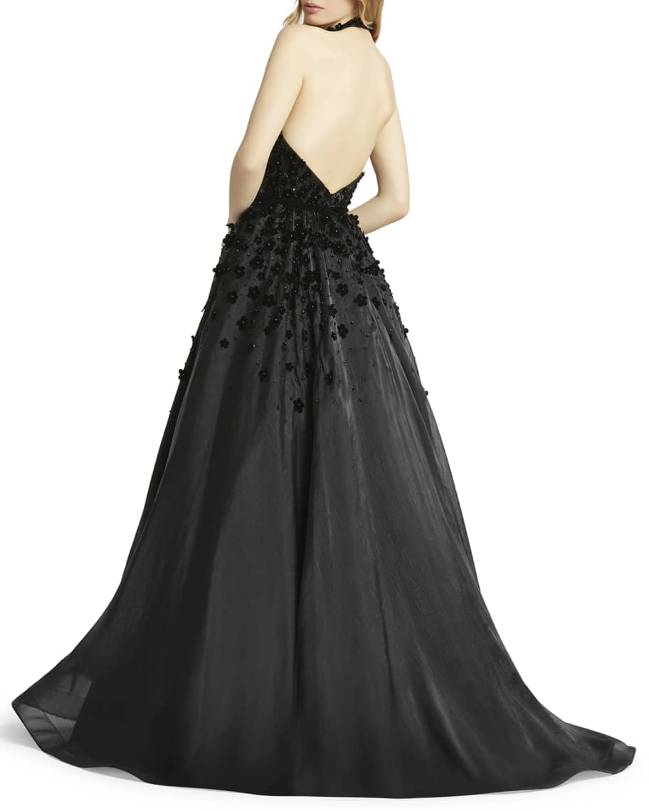 floral strap corset gown mac duggal