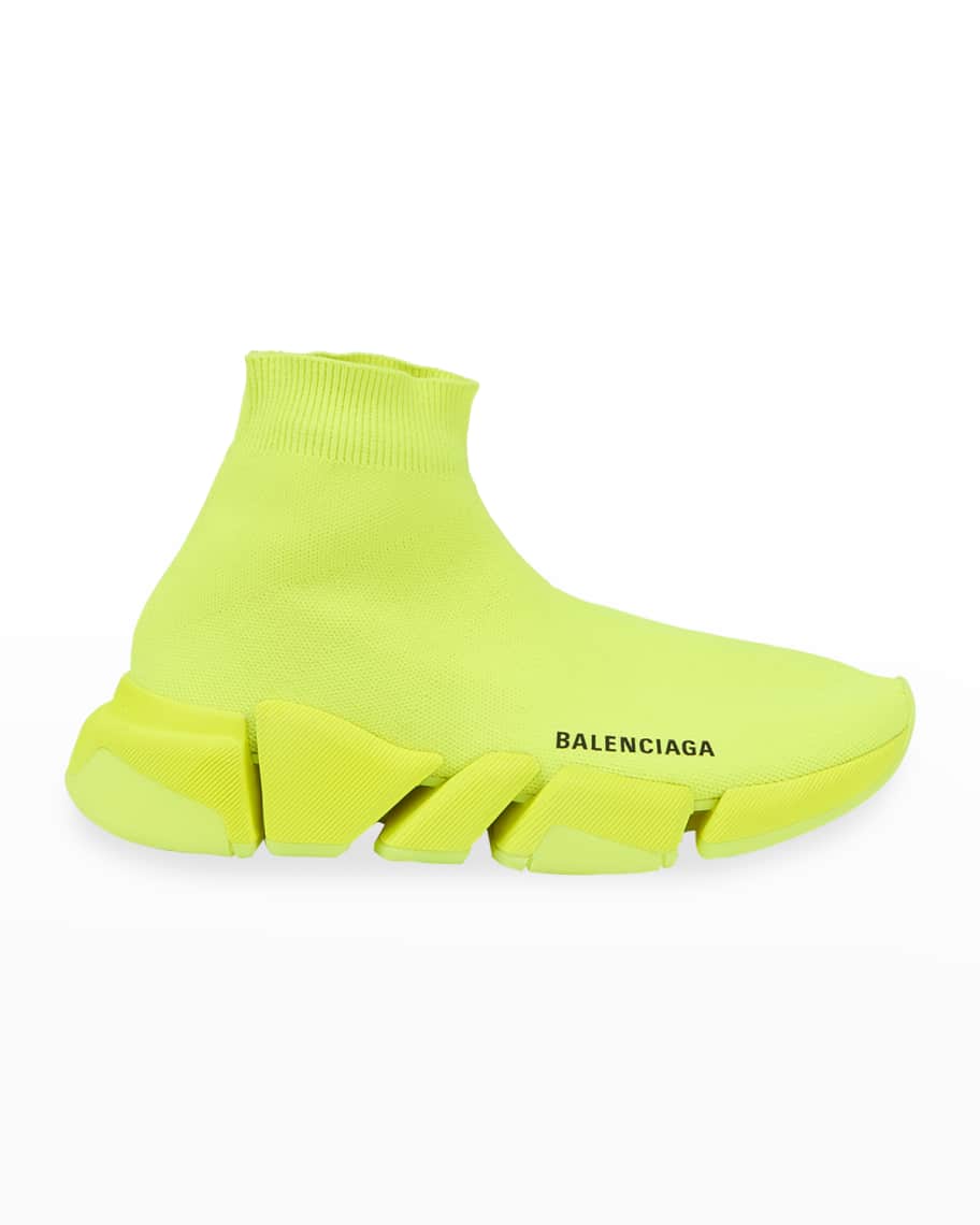 Balenciaga Speed Lt. 20 Fluorescent Knit Sock Sneakers | Neiman Marcus