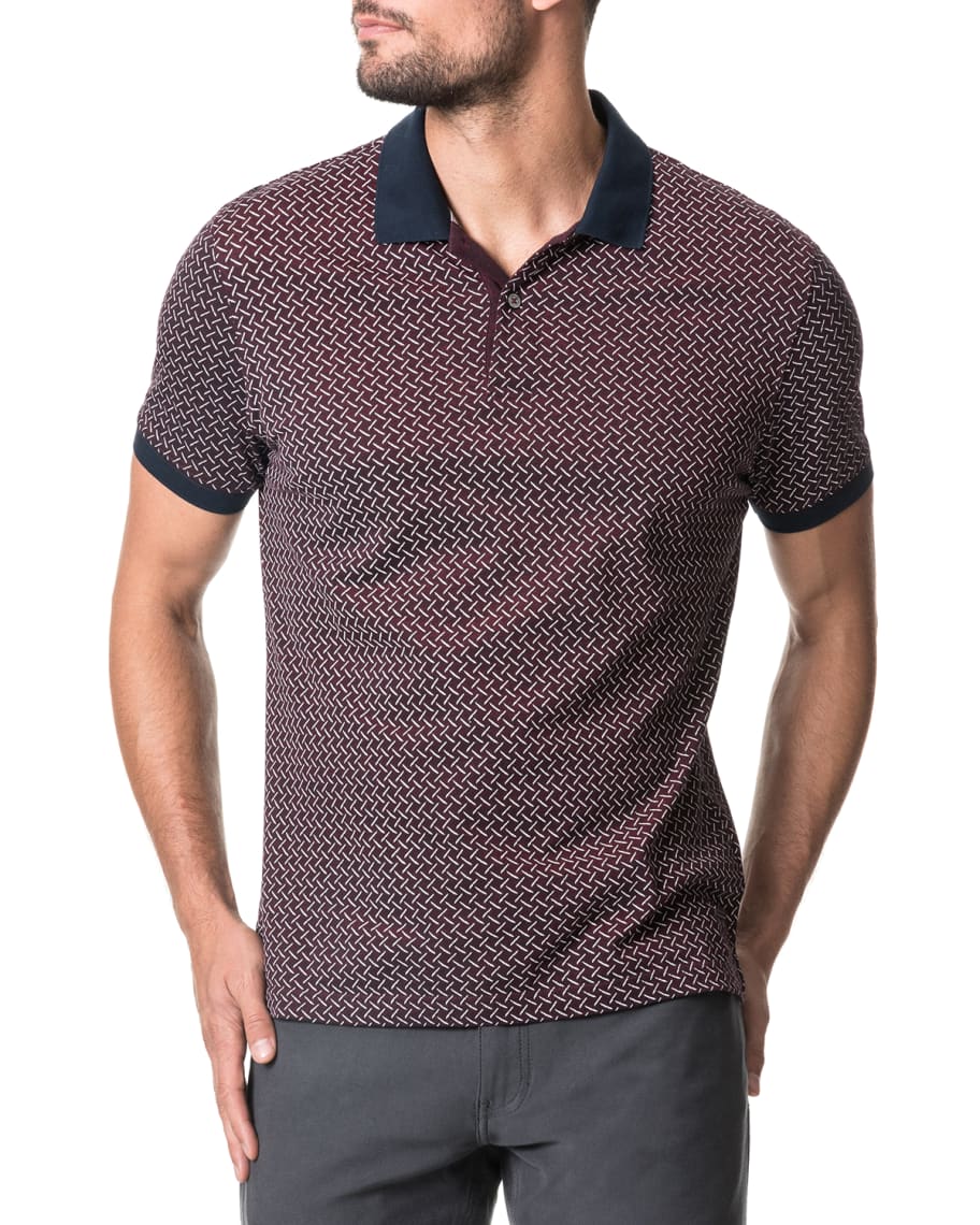 Rodd & Gunn Men's Brookdale Patterned Polo Shirt Neiman Marcus
