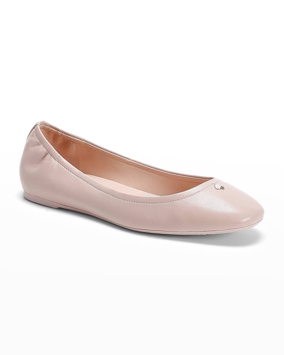 kate spade new york kora leather ballet flats Neiman Marcus