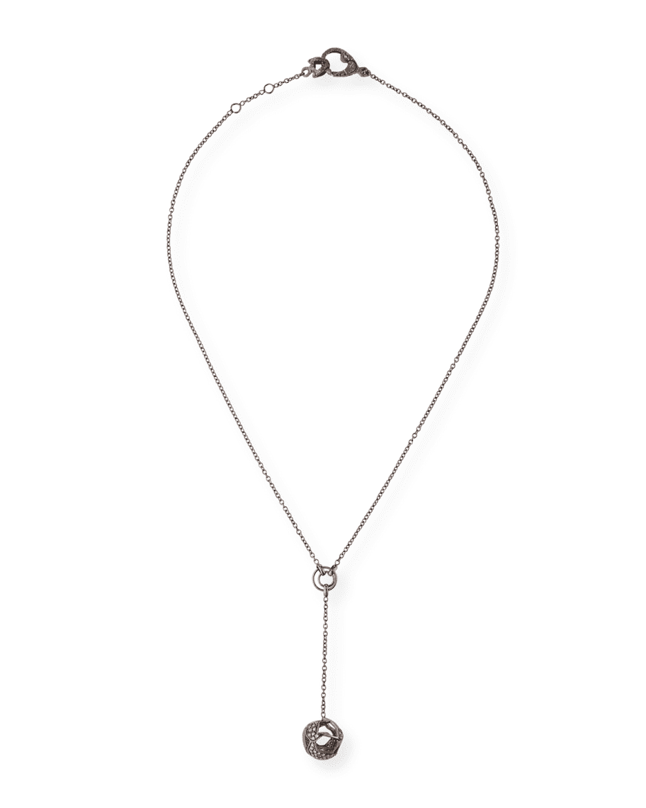 Marco Dal Maso 18k Black Gold Diamond Ball Y-Necklace | Neiman Marcus