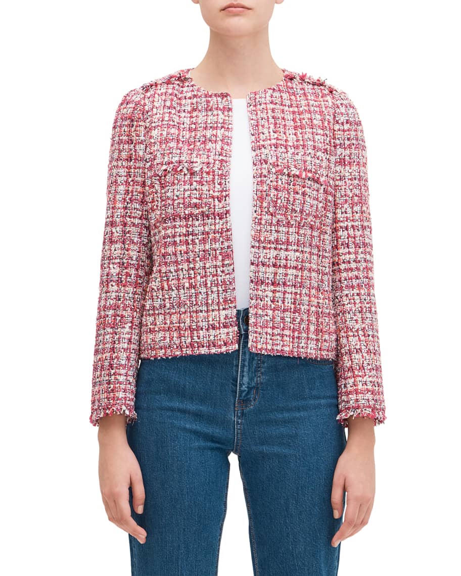 kate spade new york textured tweed jacket | Neiman Marcus