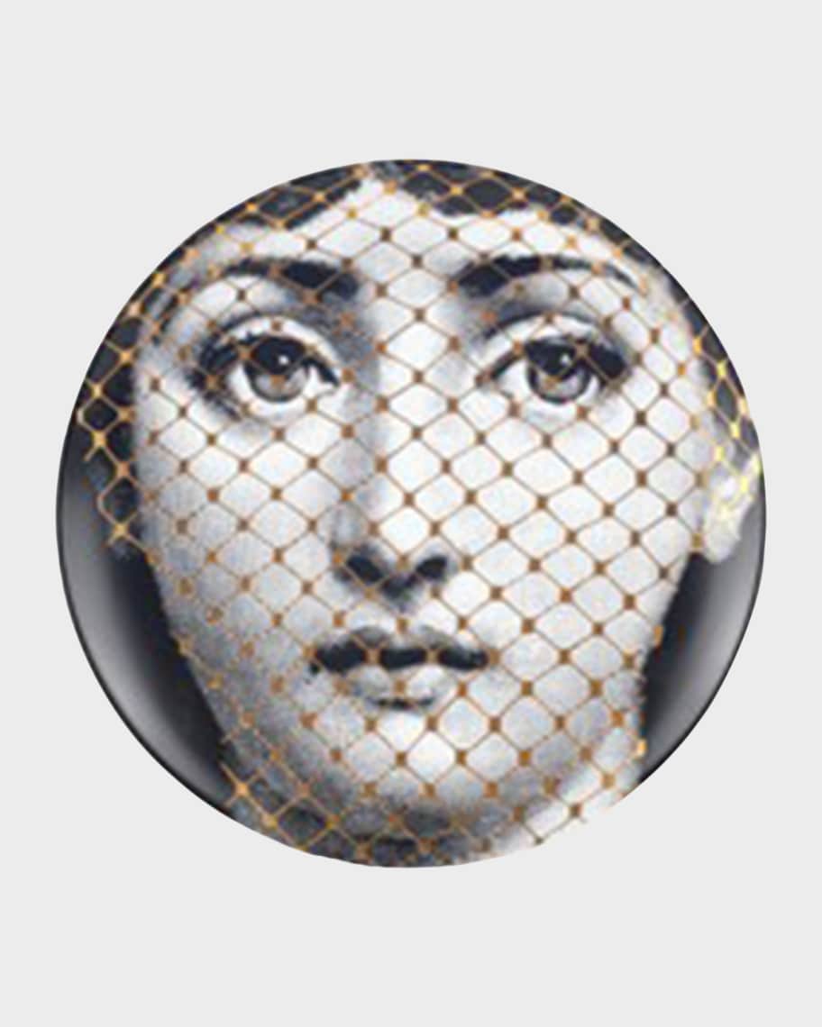 Fornasetti Tema E Variazioni n. 78 Gold Burlesque Wall Plate