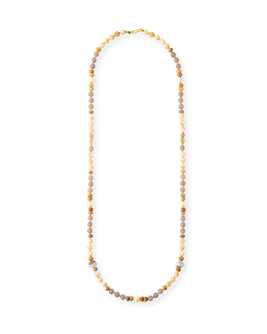 Image 1 of 2: Single-Strand Semiprecious Stone Necklace