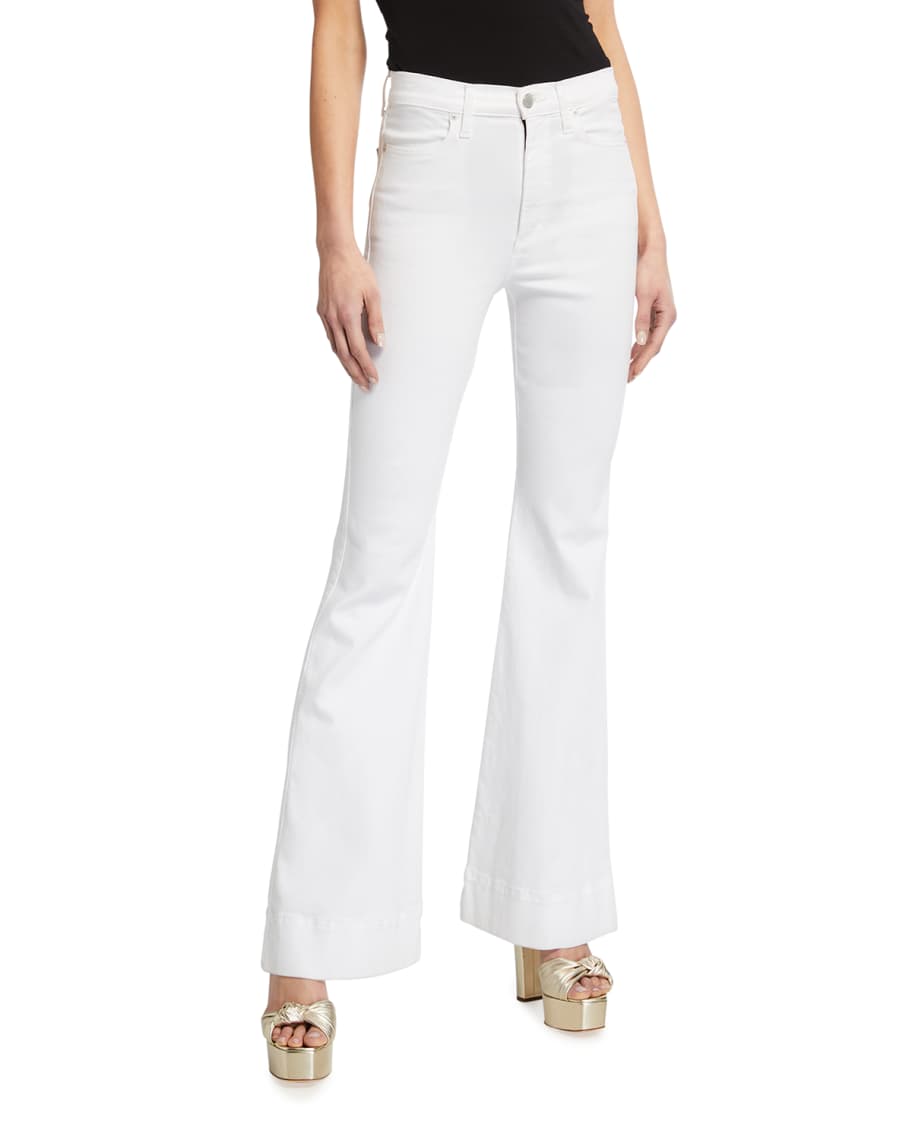 ALICE + OLIVIA JEANS Beautiful High-Rise Bell Jeans | Neiman Marcus