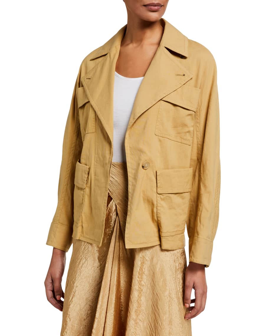Vince drapey deals linen jacket
