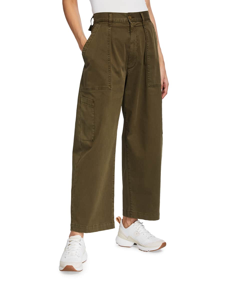 AGOLDE Mari Cropped Utility Pants Neiman Marcus