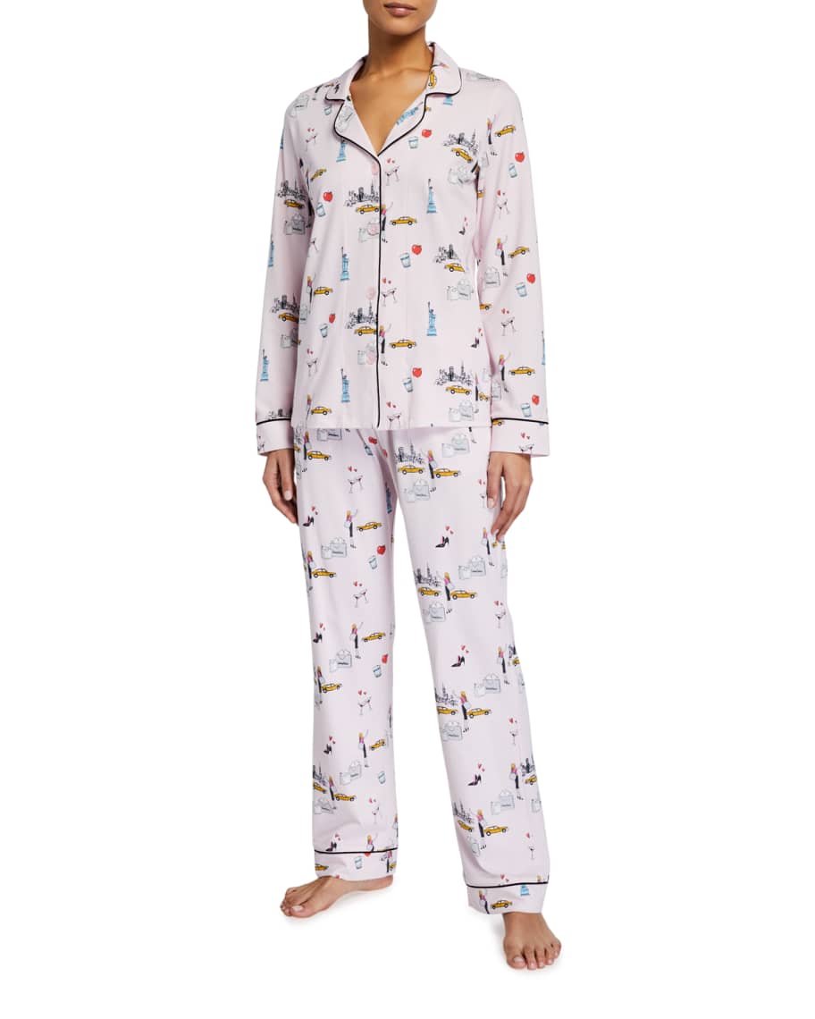 BedHead Pajamas New York Minute Classic Long-Sleeve Pajama Set | Neiman ...