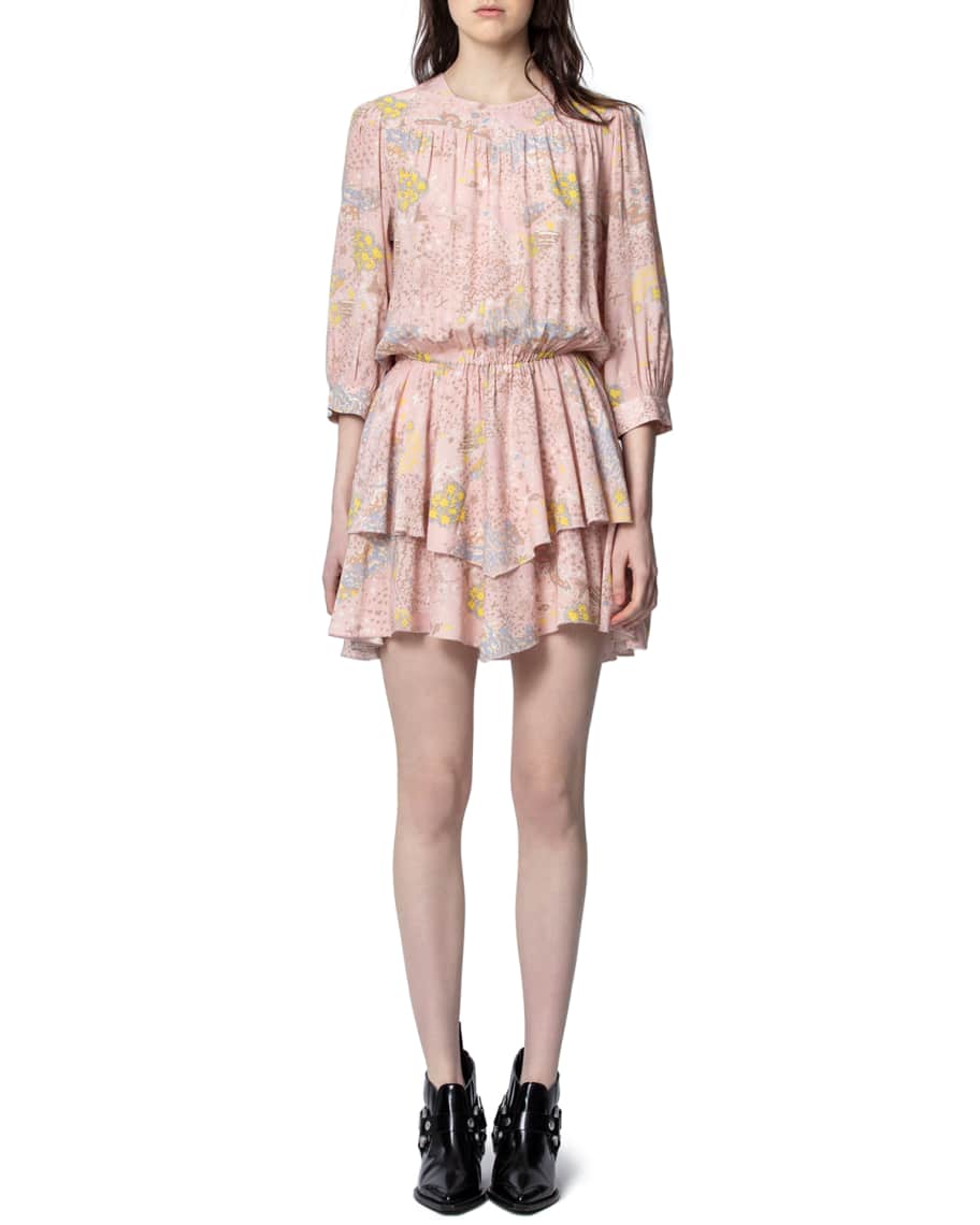 Zadig & Voltaire Rooka Printed Short Dress | Neiman Marcus
