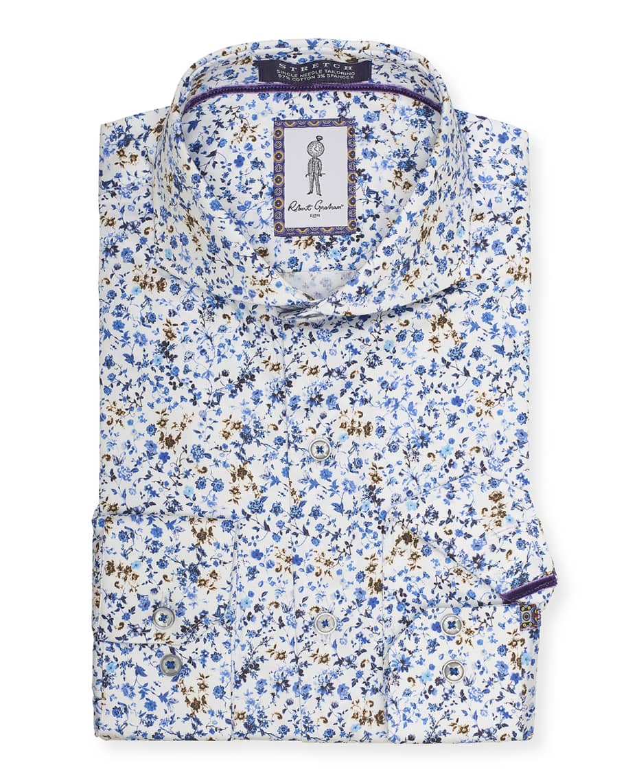 Robert Graham Men's Mullins Floral Dress Shirt | Neiman Marcus