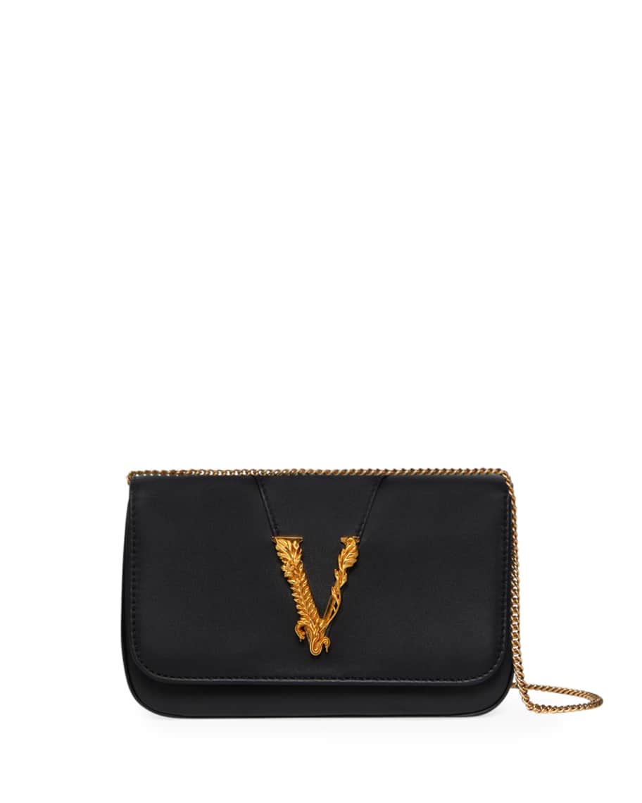 Versace Virtus Chain V Medallion Evening Bag | Neiman Marcus
