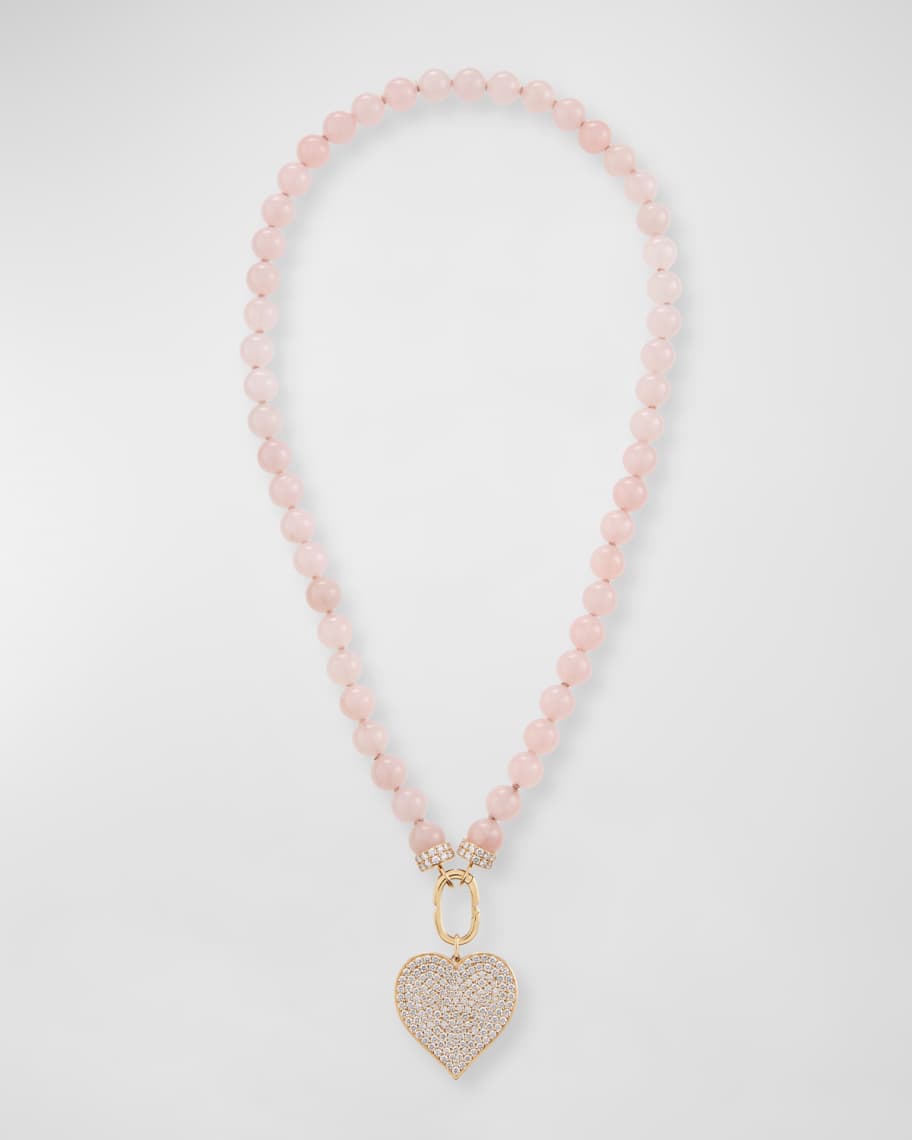 Sydney evan top rose quartz necklace