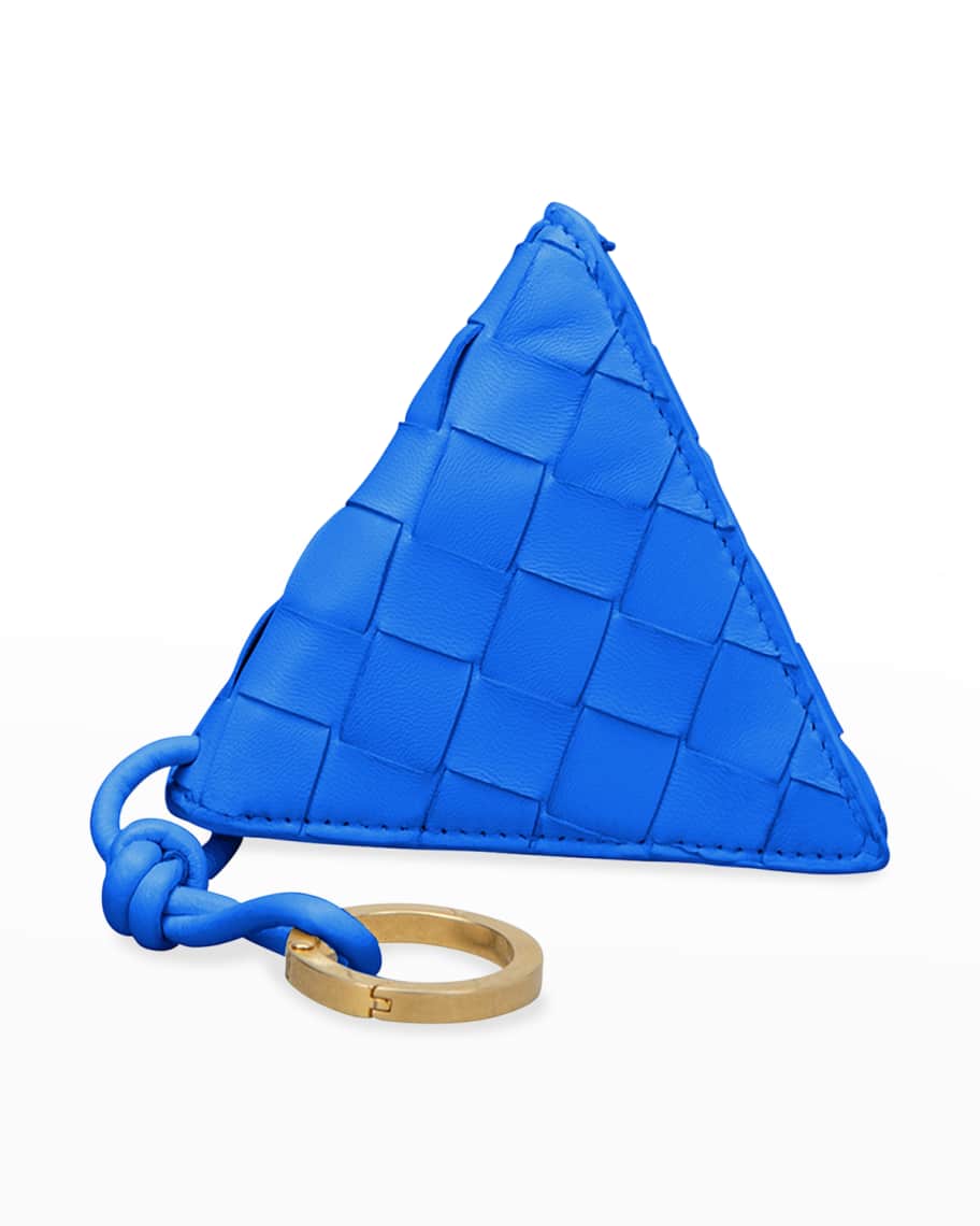 Bottega Veneta Triangle Napa Coin Purse Key Chain | Neiman Marcus