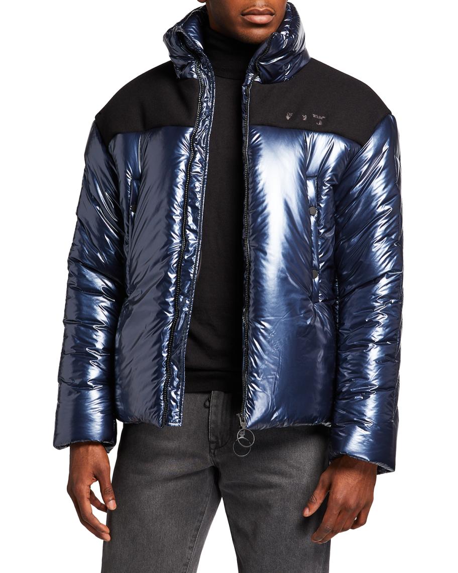 shiny down puffer
