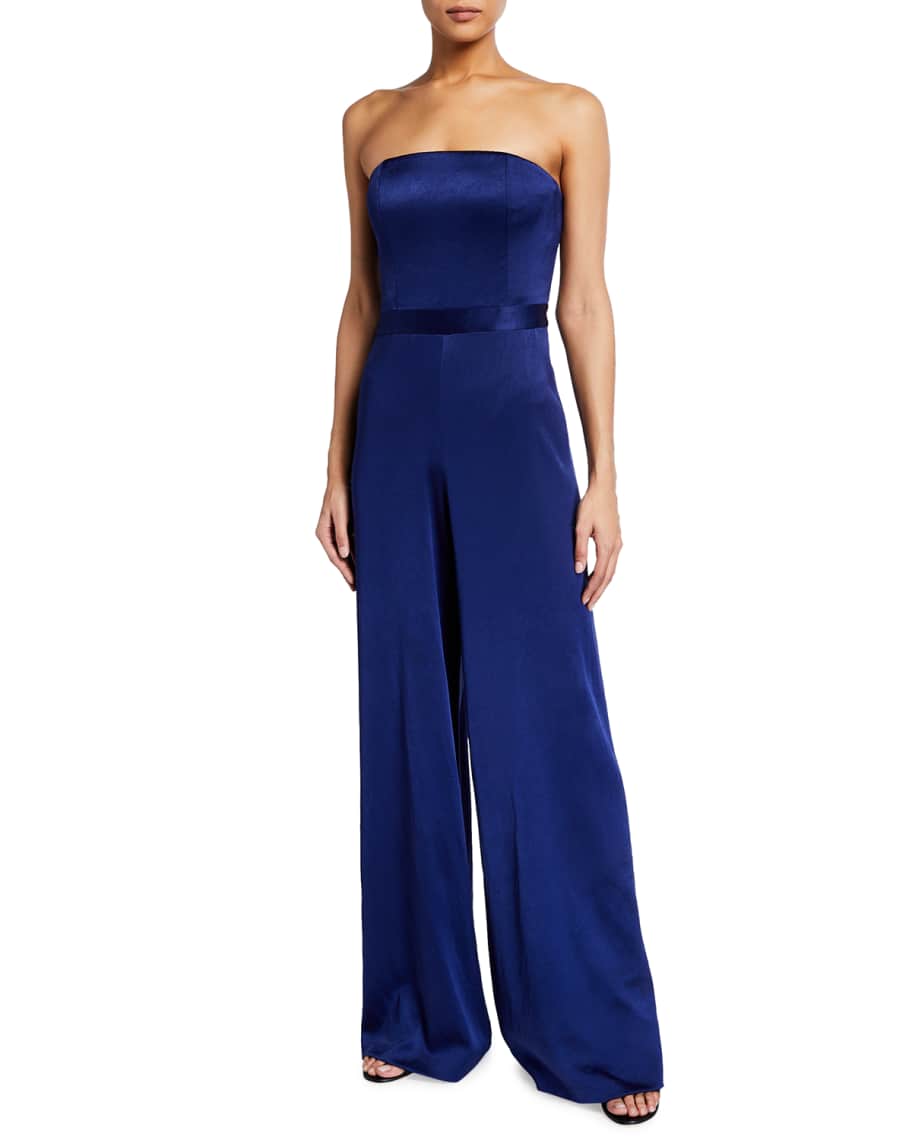 Alice Olivia Athena Wide Leg Bustier Jumpsuit Neiman Marcus