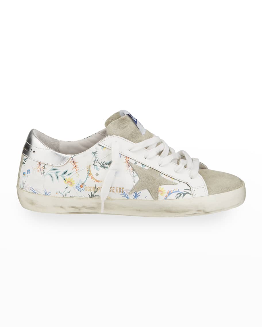 Golden Goose Superstar Floral Low-Top Sneakers | Neiman Marcus