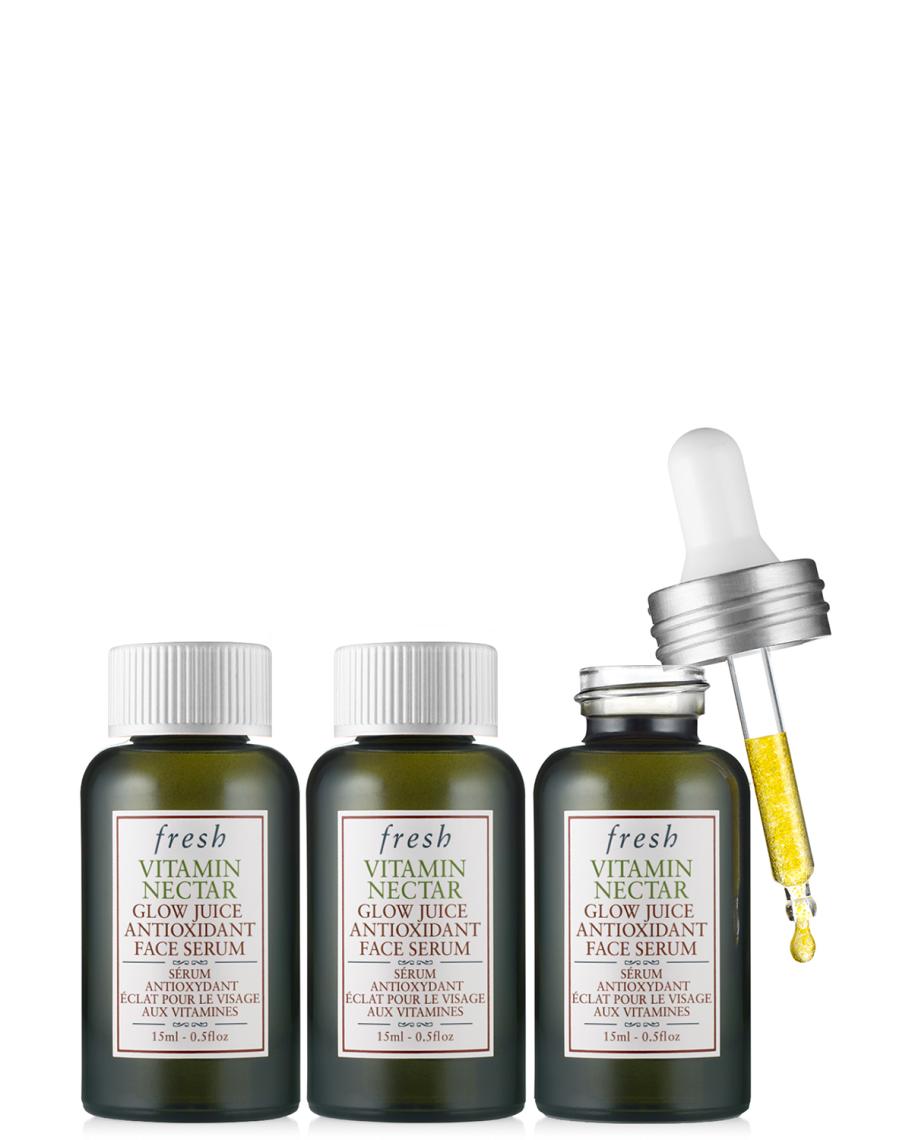 Fresh Vitamin Nectar Glow Juice Antioxidant Face Serum, 3 x 0.5 oz ...