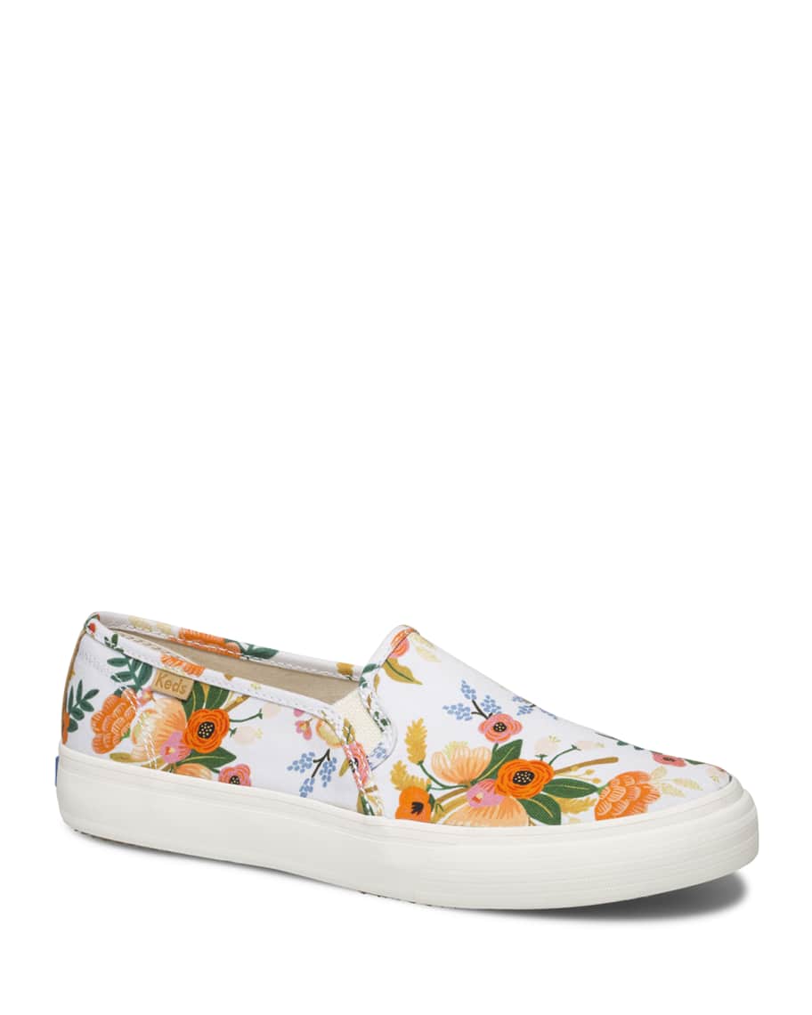 Keds Double Decker Lively Floral Slip-On Sneakers | Neiman Marcus