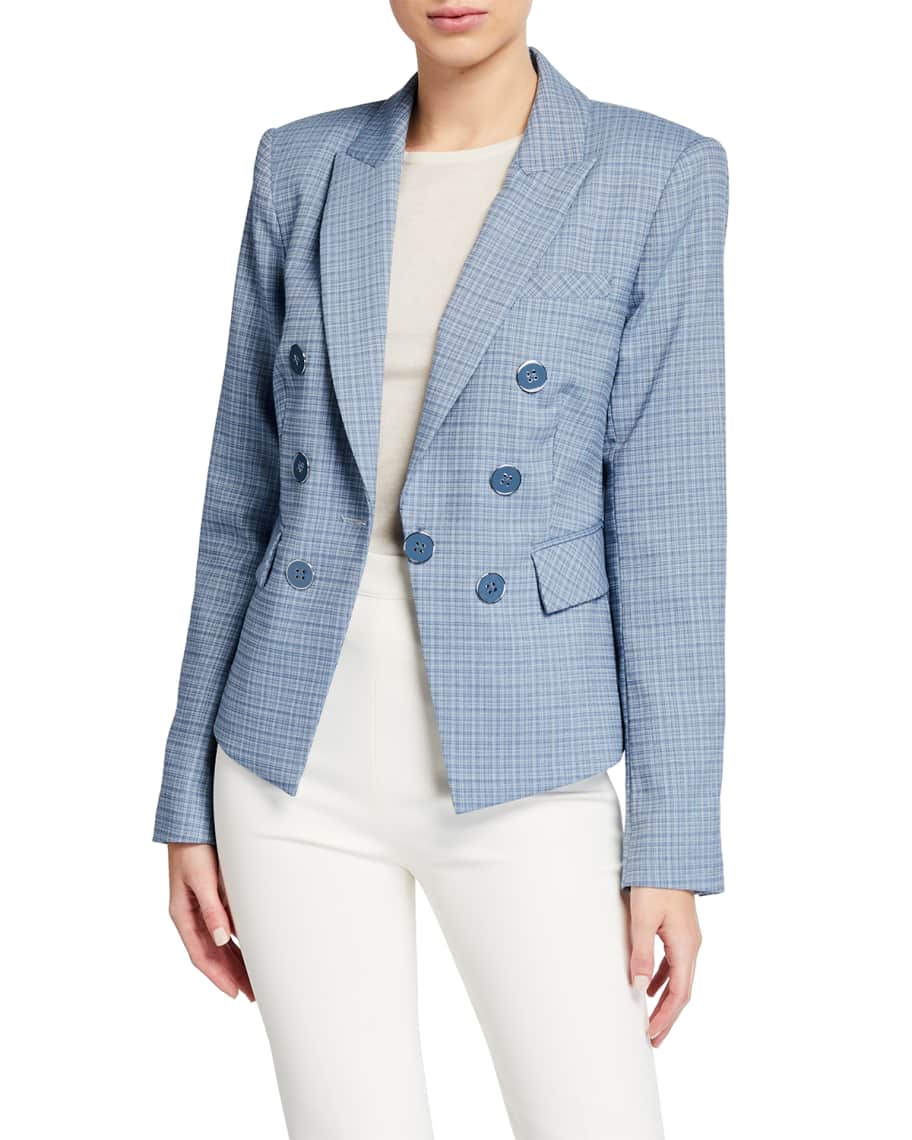 Veronica Beard Diego Plaid Dickey Jacket Neiman Marcus