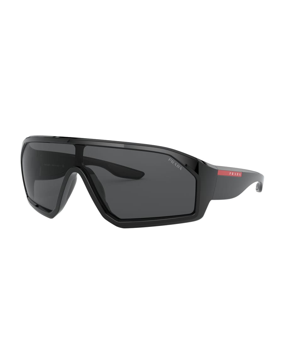 Prada Men's Propionate Shield Sunglasses Neiman Marcus