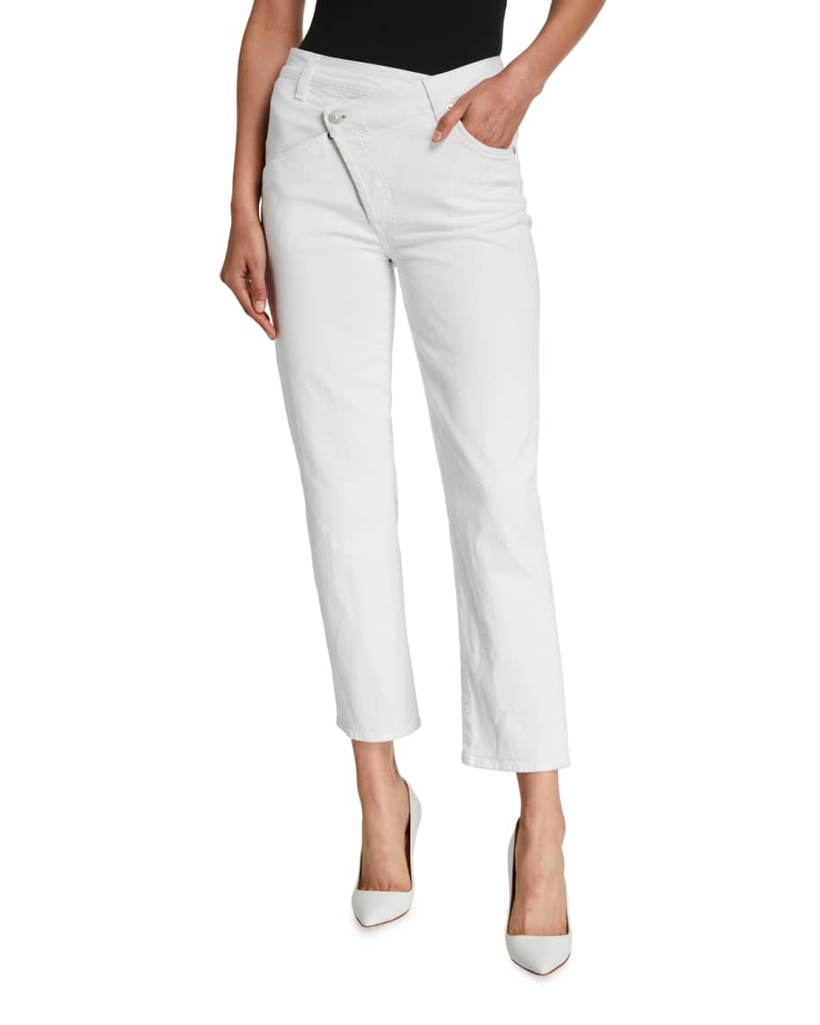 Neiman marcus 2025 asymmetrical jeans