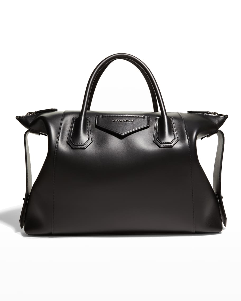 Givenchy Antigona Medium Soft-grained Leather Tote In Pearl Grey