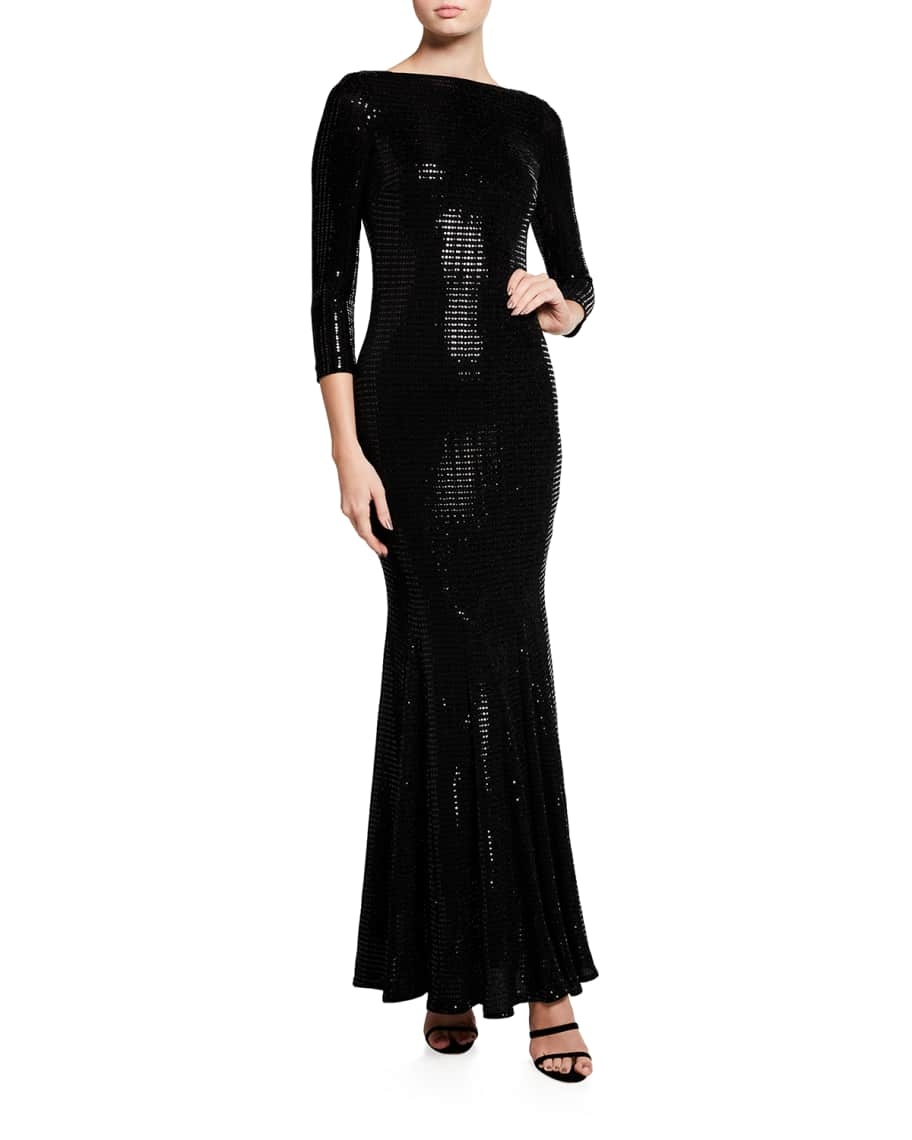 Talbot Runhof Foppish Embellished Trumpet Gown | Neiman Marcus