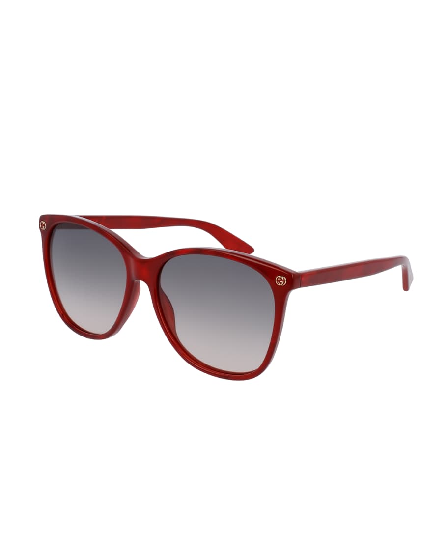 Gucci colorblock acetate square online sunglasses
