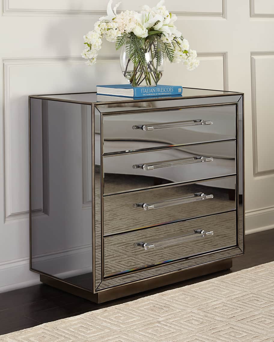4 drawer store mirrored dresser